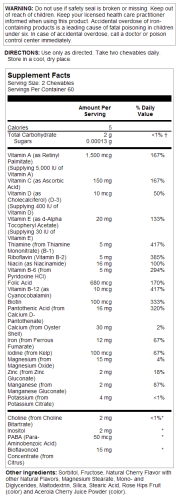 Kids Vitamins & Minerals Chewable (Детские витамины и минералы) 120 жев таблеток (Solaray) фото 2